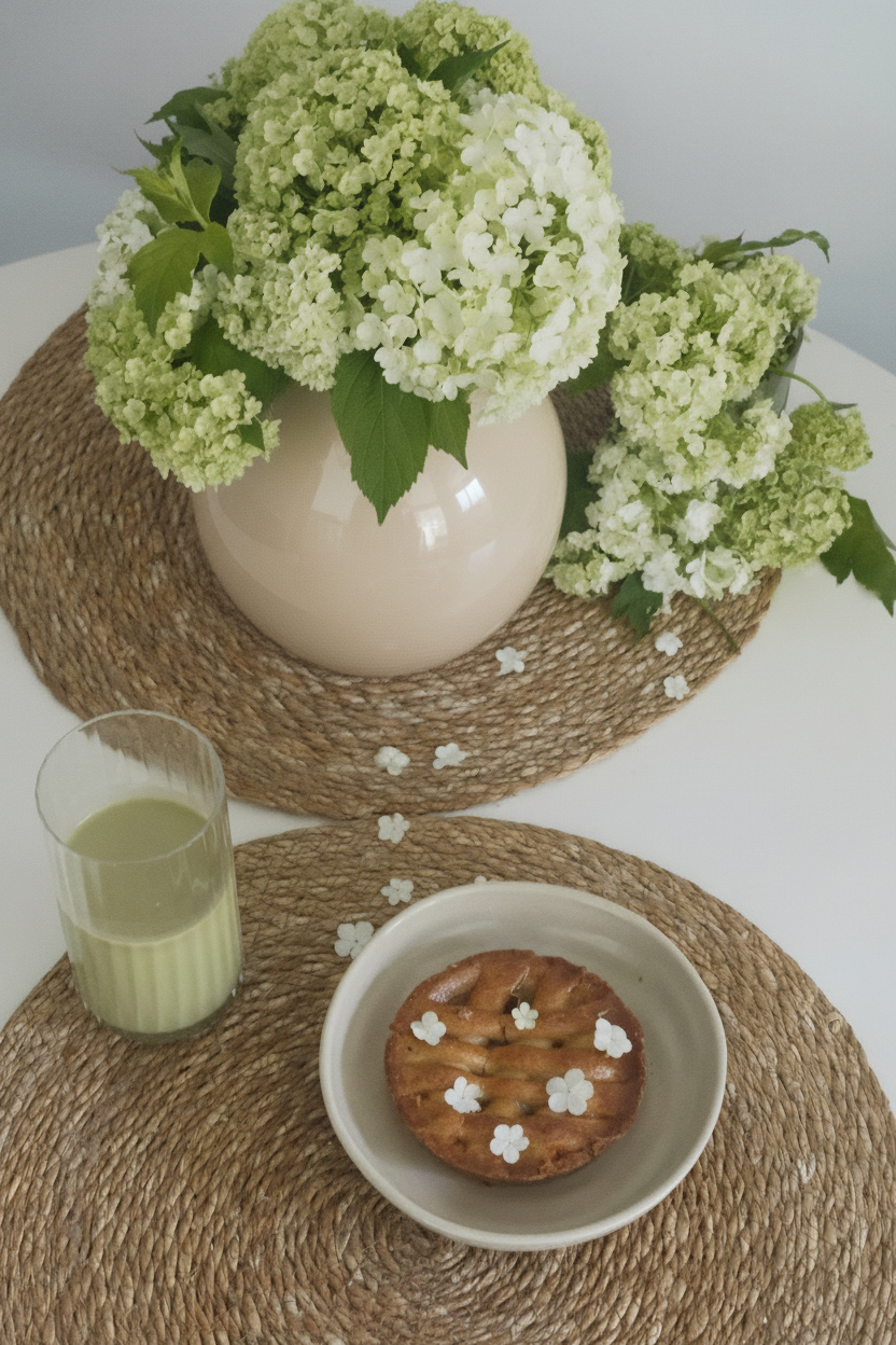 Round Cream Vase