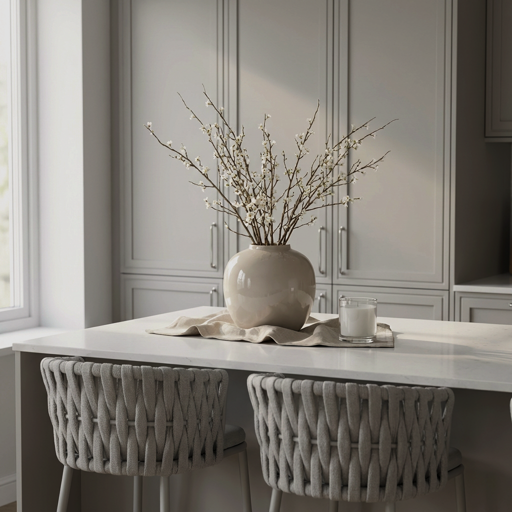 Round Cream Vase