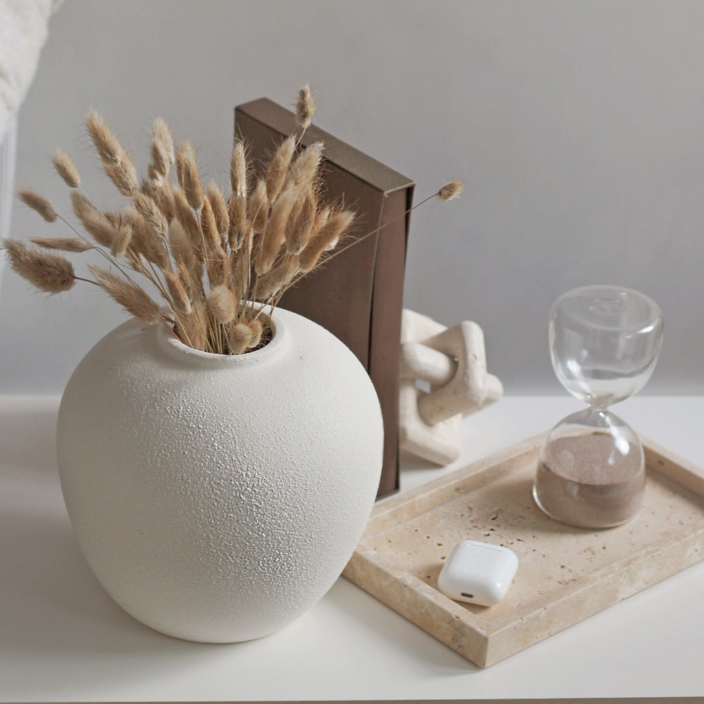 Elegant White Ceramic Vase